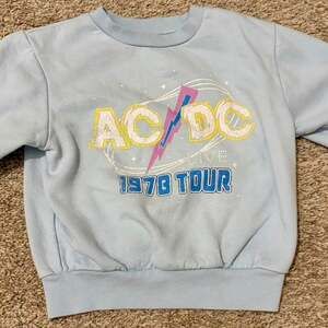 AC/DC Live 1978 Tour Blue Sweatshirt, Kids Size XS (4/5)
